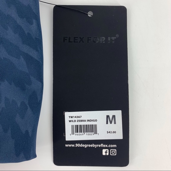 90 Degree By Reflex NWT Interlink Wild Zebra Bra Top, Medium - Picture 10 of 11